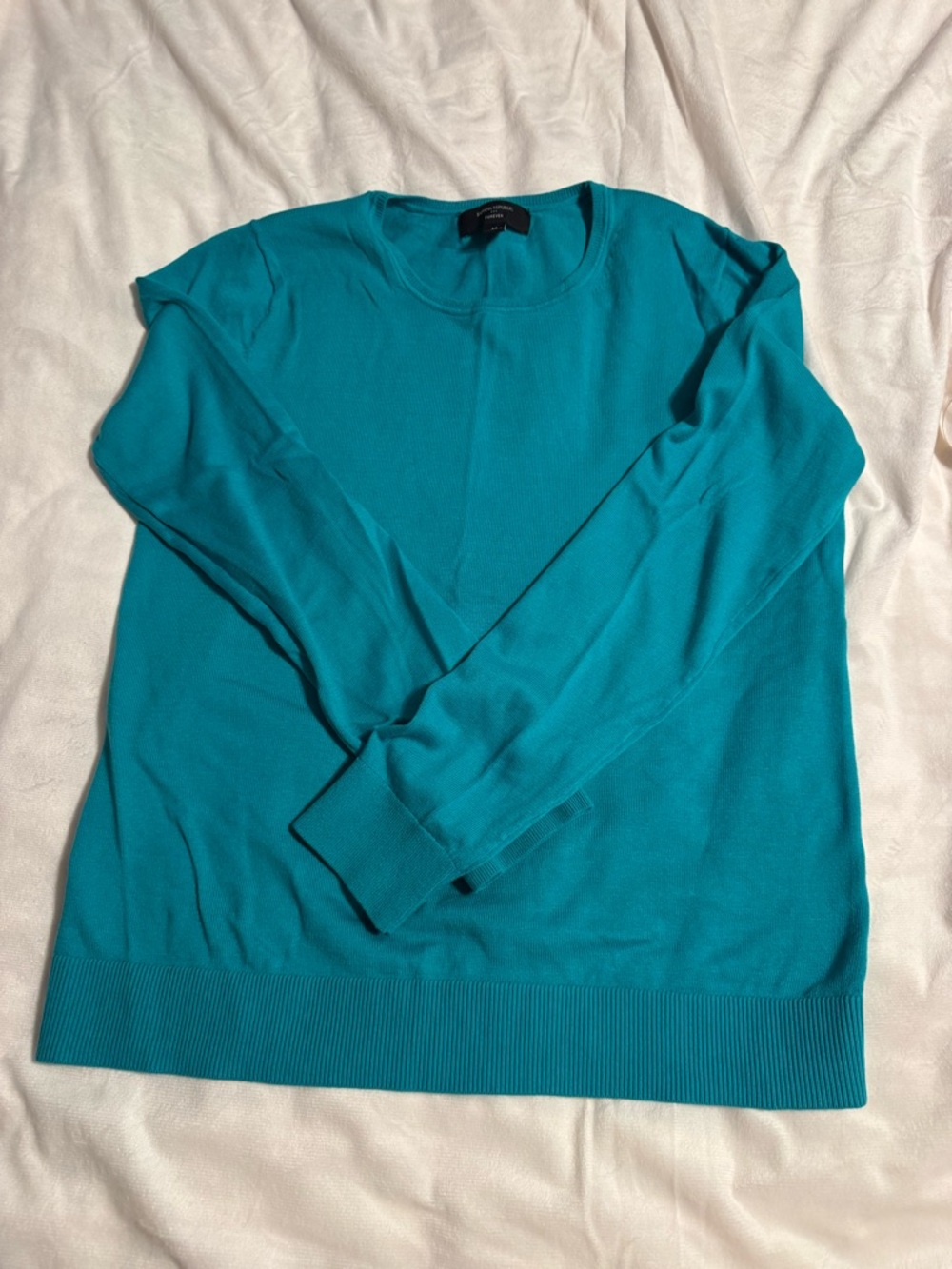 Banana Republic Women's Crew Neck Sweater - Teal/Turquoise
